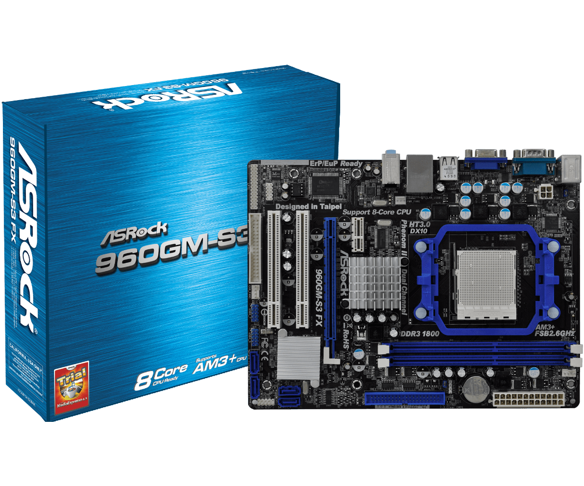 Asrock 960gm vgs3 fx какие процессоры